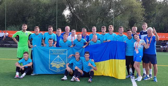 Футбольна команда Університету Грінченка здобула бронзу на IV Європейських університетських іграх у Португалії