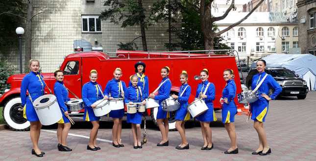 Народний оркестр барабанщиць «Киянки» взяв участь у заходах до Дня рятівника
